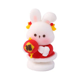 Maxbell Miniature Bunny Figurines Ornament for Shelf Decoration Cake Topper Decor Style C