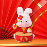 Maxbell Miniature Bunny Figurines Ornament for Shelf Decoration Cake Topper Decor Style D