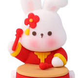 Maxbell Miniature Bunny Figurines Ornament for Shelf Decoration Cake Topper Decor Style D