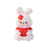 Maxbell Miniature Bunny Figurines Ornament for Shelf Decoration Cake Topper Decor Style E