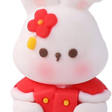 Maxbell Miniature Bunny Figurines Ornament for Shelf Decoration Cake Topper Decor Style E