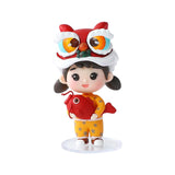 Maxbell Small Chinese Doll Figurine Crafts for Desktop Decor Cake Topper Decor Girl