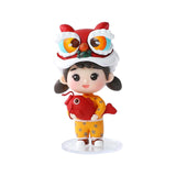 Maxbell Small Chinese Doll Figurine Crafts for Desktop Decor Cake Topper Decor Girl