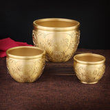 Maxbell Brass Feng Shui Bowl Money Jar Fortune Cylinder for Party Desktop Decor