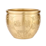 Maxbell Brass Feng Shui Bowl Money Jar Fortune Cylinder for Party Desktop Decor