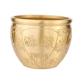 Maxbell Brass Feng Shui Bowl Money Jar Fortune Cylinder for Party Desktop Decor