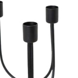 Maxbell Metal Candlestick Candelabras Livingroom Home Fireplace Taper Candle Holders Black