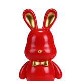 Maxbell Money Box Animal Bunny Figurines Rabbit Piggy Bank for Adults and Kids red