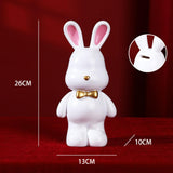 Maxbell Money Box Animal Bunny Figurines Rabbit Piggy Bank for Adults and Kids white