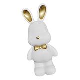 Maxbell Money Box Animal Bunny Figurines Rabbit Piggy Bank for Adults and Kids white