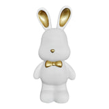 Maxbell Money Box Animal Bunny Figurines Rabbit Piggy Bank for Adults and Kids white