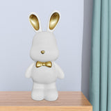 Maxbell Money Box Animal Bunny Figurines Rabbit Piggy Bank for Adults and Kids white