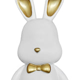 Maxbell Money Box Animal Bunny Figurines Rabbit Piggy Bank for Adults and Kids white