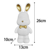 Maxbell Money Box Animal Bunny Figurines Rabbit Piggy Bank for Adults and Kids white