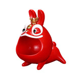 Maxbell Resin Chinese Rabbit Statue Desktop Holder Decor for Living Room Handicraft