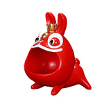 Maxbell Resin Chinese Rabbit Statue Desktop Holder Decor for Living Room Handicraft