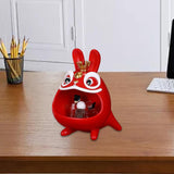 Maxbell Resin Chinese Rabbit Statue Desktop Holder Decor for Living Room Handicraft