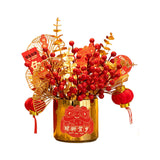 Maxbell Simulation Flowerpot Feng Shui Party Decoration Size 23x23x30cm Decorative