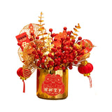 Maxbell Simulation Flowerpot Feng Shui Party Decoration Size 23x23x30cm Decorative