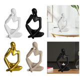 Maxbell Nordic Thinker Figurine Candle Holder Sculpture Ornament Decor Office White