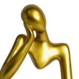 Maxbell Nordic Thinker Figurine Candle Holder Sculpture Ornament Decor Office Aureate