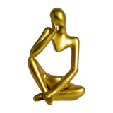 Maxbell Nordic Thinker Figurine Candle Holder Sculpture Ornament Decor Office Aureate