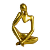 Maxbell Nordic Thinker Figurine Candle Holder Sculpture Ornament Decor Office Aureate