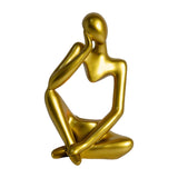 Maxbell Nordic Thinker Figurine Candle Holder Sculpture Ornament Decor Office Aureate