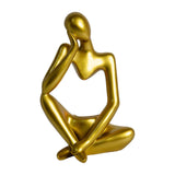 Maxbell Nordic Thinker Figurine Candle Holder Sculpture Ornament Decor Office Aureate