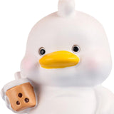 Maxbell Duck Statue Miniature Figurines Cake Topper Resin Craft Sculpture Home Decor White