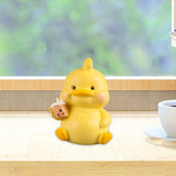 Maxbell Duck Statue Miniature Figurines Cake Topper Resin Craft Sculpture Home Decor Yellow