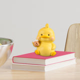Maxbell Duck Statue Miniature Figurines Cake Topper Resin Craft Sculpture Home Decor Yellow