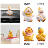 Maxbell Resin Duck Miniature Figurine Crafts Decorative Cute for Bar Cabinet Decor StyleA