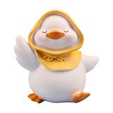 Maxbell Resin Duck Miniature Figurine Crafts Decorative Cute for Bar Cabinet Decor StyleA
