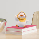 Maxbell Resin Duck Miniature Figurine Crafts Decorative Cute for Bar Cabinet Decor StyleA