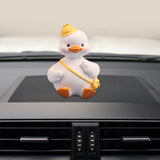 Maxbell Resin Duck Miniature Figurine Crafts Decorative Cute for Bar Cabinet Decor StyleB