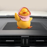 Maxbell Resin Duck Miniature Figurine Crafts Decorative Cute for Bar Cabinet Decor StyleC