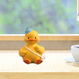 Maxbell Resin Duck Miniature Figurine Crafts Decorative Cute for Bar Cabinet Decor StyleD