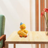 Maxbell Resin Duck Miniature Figurine Crafts Decorative Cute for Bar Cabinet Decor StyleD