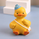 Maxbell Resin Duck Miniature Figurine Crafts Decorative Cute for Bar Cabinet Decor StyleD