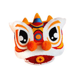 Maxbell Lion Throw Pillow Case Chinese New Year Cushion Cover for Sofa Red Blue 43cmx43cm