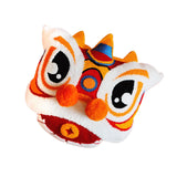 Maxbell Lion Throw Pillow Case Chinese New Year Cushion Cover for Sofa Red Blue 43cmx43cm