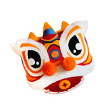 Maxbell Lion Throw Pillow Case Chinese New Year Cushion Cover for Sofa Red Blue 43cmx43cm
