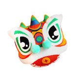Maxbell Lion Throw Pillow Case Chinese New Year Cushion Cover for Sofa Red Green 43cmx43cm
