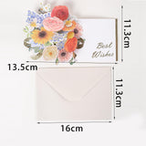 Maxbell Pop up Flower Greeting Card Anniversary for Valentines Mom Family Red