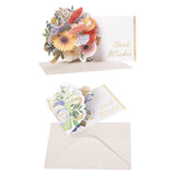 Maxbell Pop up Flower Greeting Card Anniversary for Valentines Mom Family Red