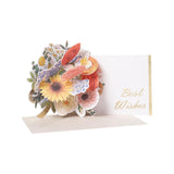 Maxbell Pop up Flower Greeting Card Anniversary for Valentines Mom Family Red