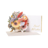 Maxbell Pop up Flower Greeting Card Anniversary for Valentines Mom Family Red
