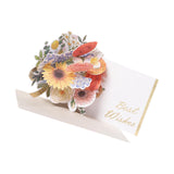 Maxbell Pop up Flower Greeting Card Anniversary for Valentines Mom Family Red