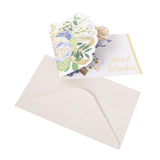 Maxbell Pop up Flower Greeting Card Anniversary for Valentines Mom Family Blue